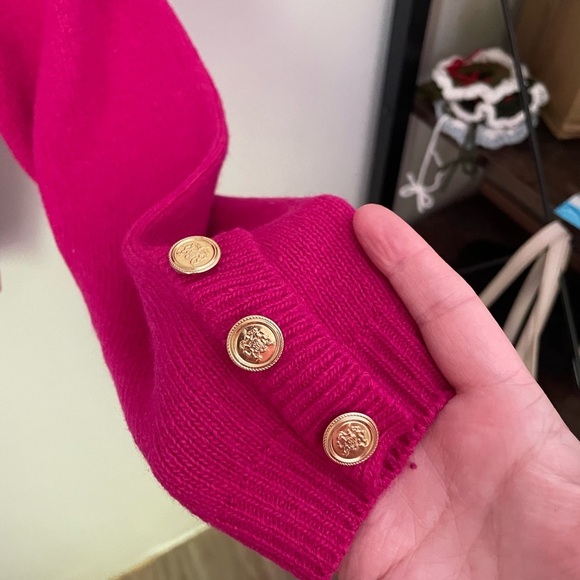 Forenza Vintage Women's Pink Alpaca and Lambswool Blend Sweater - Picture 4 of 6